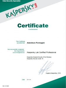 Kaspersky Lab Certified Professional