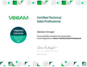 Certified Technical Sales Professional - Adenilson