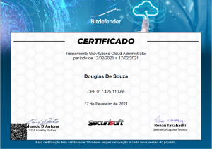 Treinamento Gravitzone Cloud Administrator