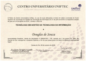 Gradução em Gestão de TI - Douglas
