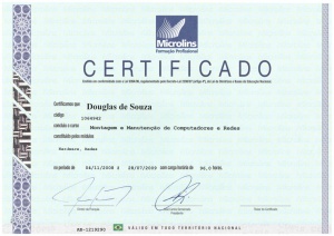Montagem e Manutenção de Computadores e Rede
