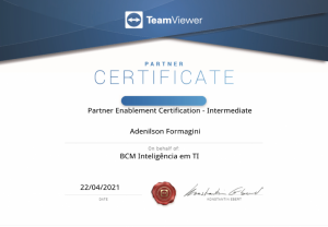 Partner Enablement Certification Intermediate - Adenilson