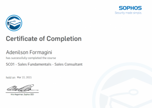 SC01 - Sales Fundamentals - Sales Consultant - Adenilson