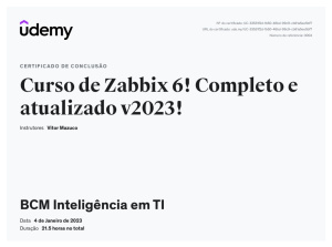 Curso de Zabbix 6! Completo e atualizado v2023!